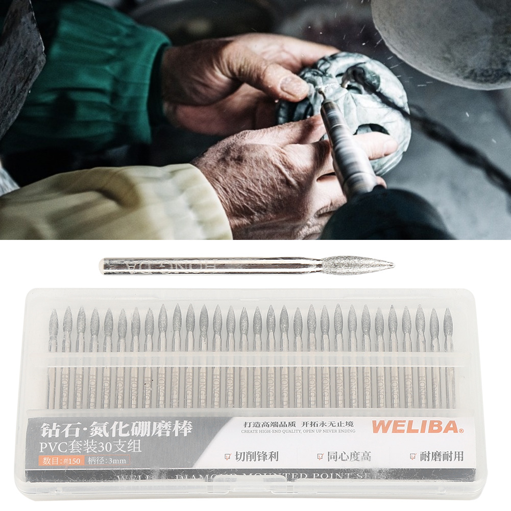30pcs 150Grit Tip Diamond Grin - Cnc Bits review and price