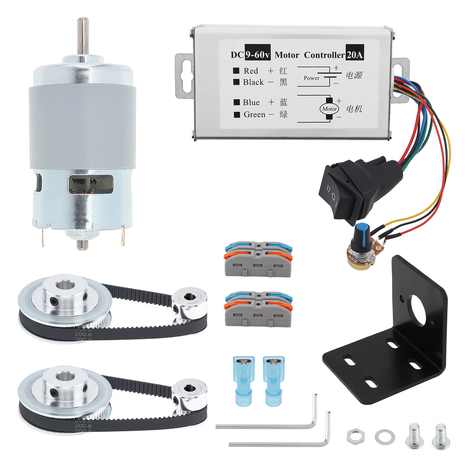 12V-24V 775 Electric DC Motor  - Gt2 Pulley review and price