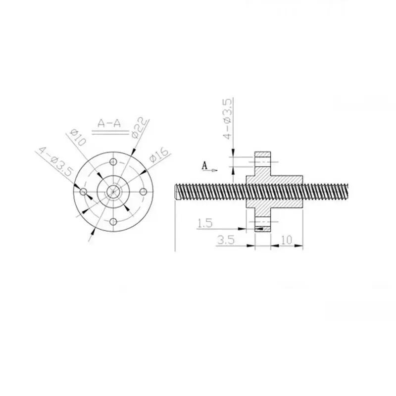 T8 lead screw Left-hand thread - Lead Screw 8Mm review and price