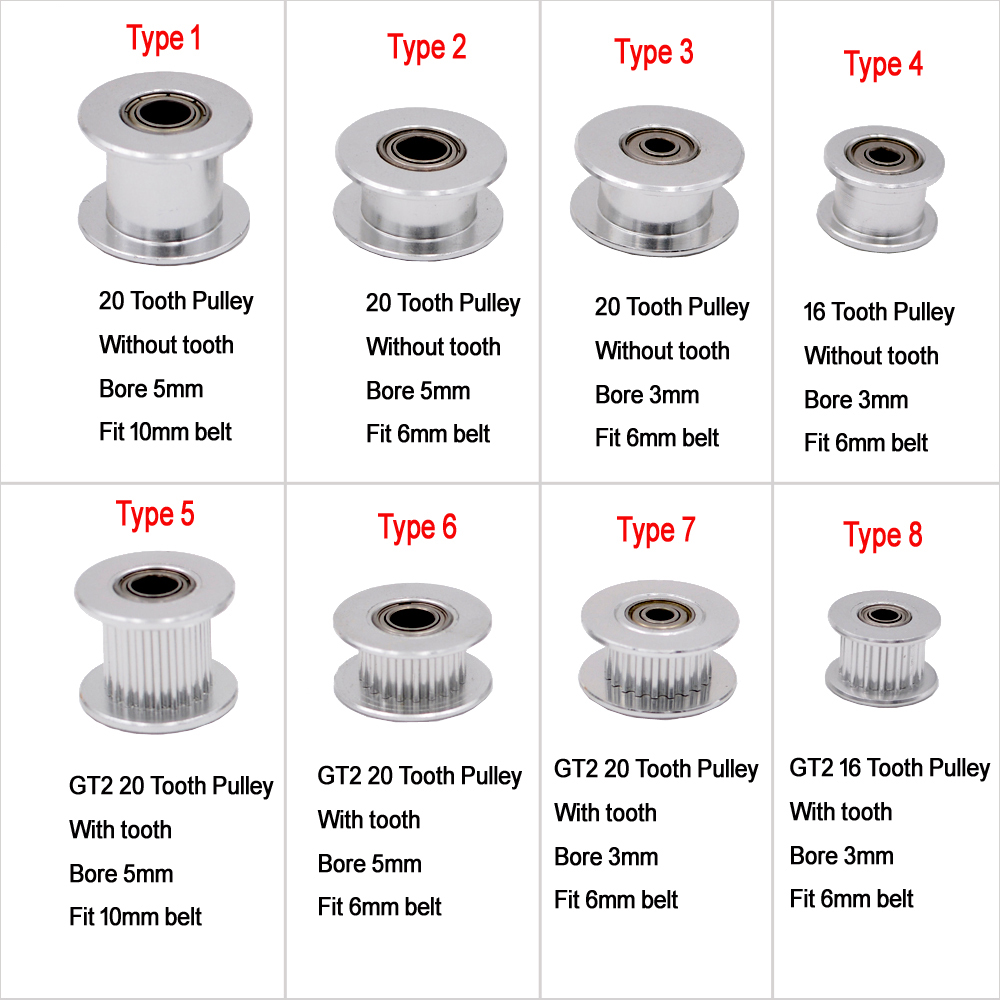 10PCS GT2 Idler Timing Pulley  - Gt2 Pulley review and price