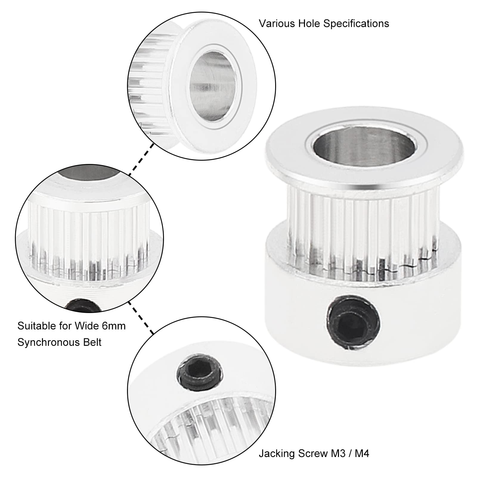 2/5 PCS GT2 Pulley 20 Teeth 5m - Gt2 Belt review and price