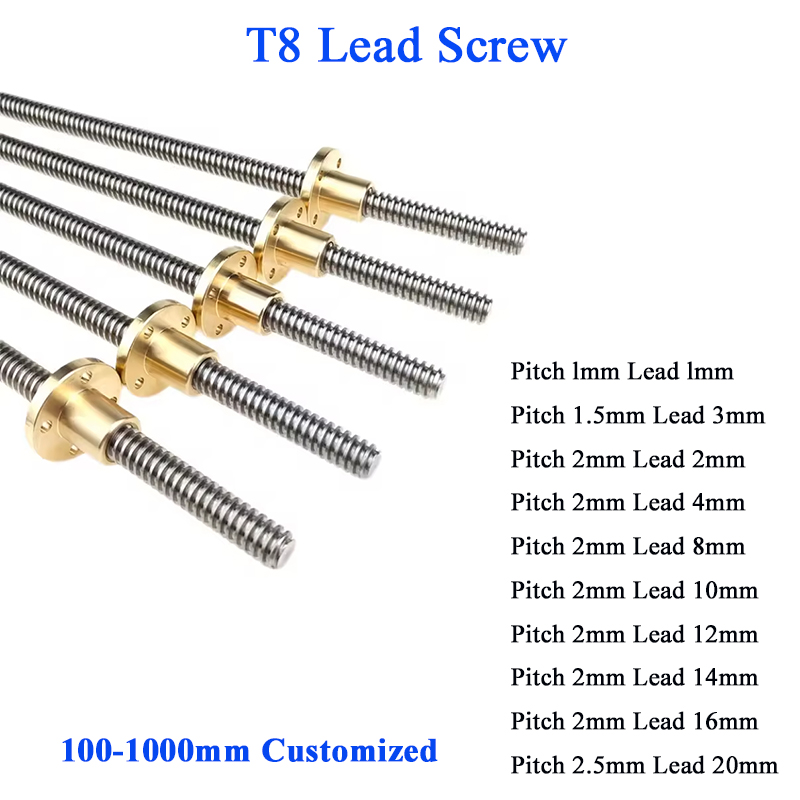 T8 Lead Screw Lead 2mm 4mm 8mm - Lead Screw 8Mm review and price