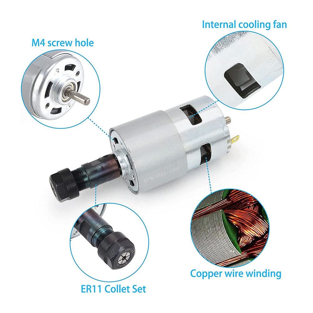 Multifunction DC Motor CNC 775 - 3018 Cnc review and price