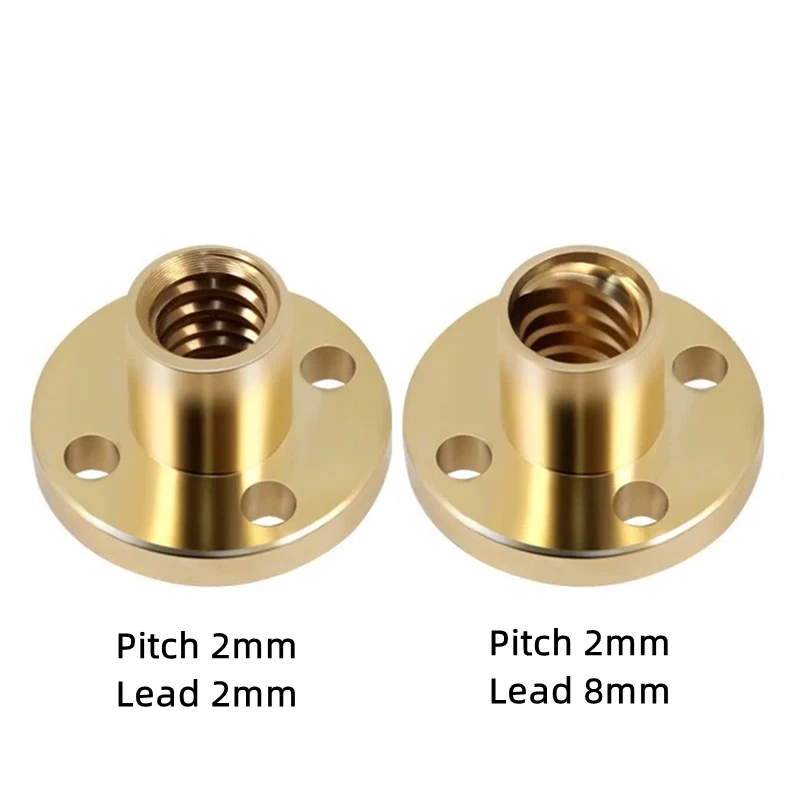 2pcs T8 Screw Round Brass Nut  - Lead Screw 8Mm review and price