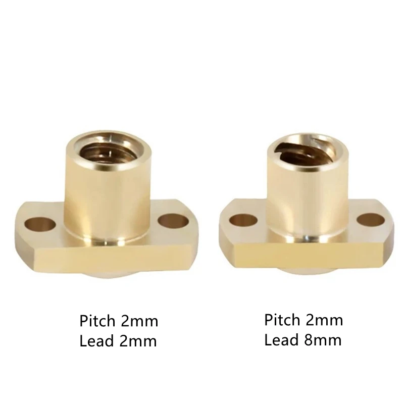 2pcs T8 Screw Round Brass Nut  - Lead Screw 8Mm review and price