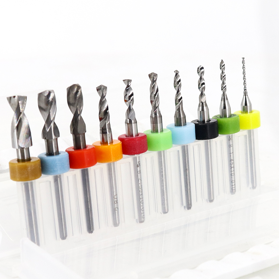 3.175mm Shank 10Pcs PCB Drill  - End Mill Set review and price