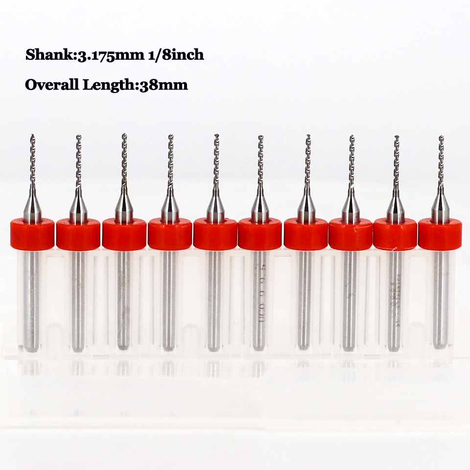 3.175mm Shank 10Pcs PCB Drill  - End Mill Set review and price