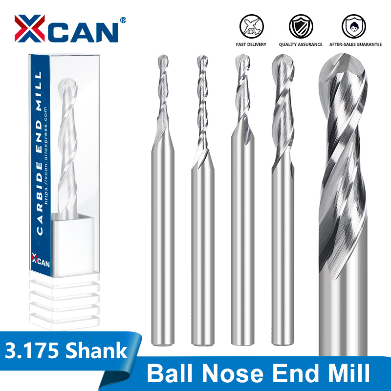 XCAN 3.175 Shank Ball Nose Mil - End Mill Set review and price