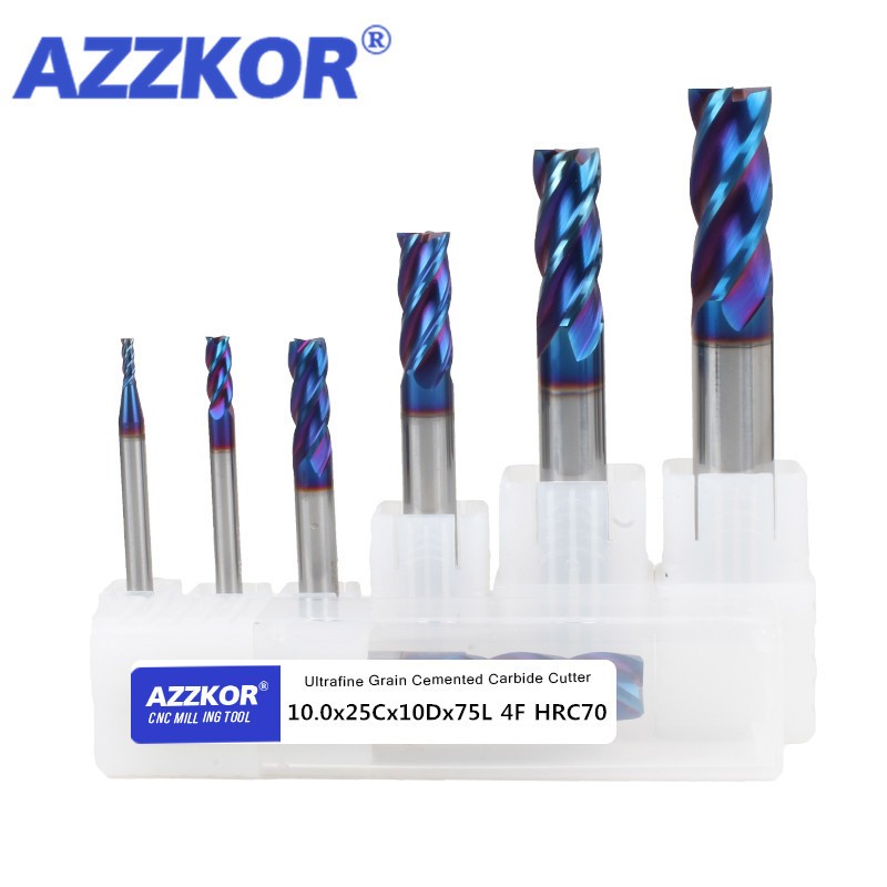 HRC70 4F Milling Cutter Alloy  - End Mill Set review and price