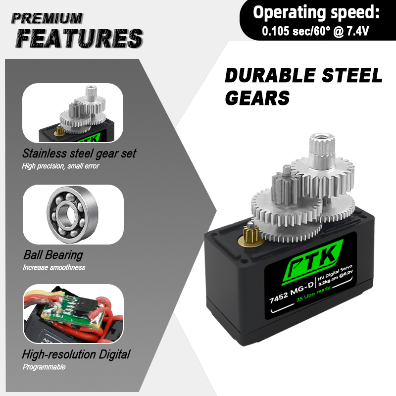 PTK 7452 MG-D 9g Digital Servo - Servo 9G review and price